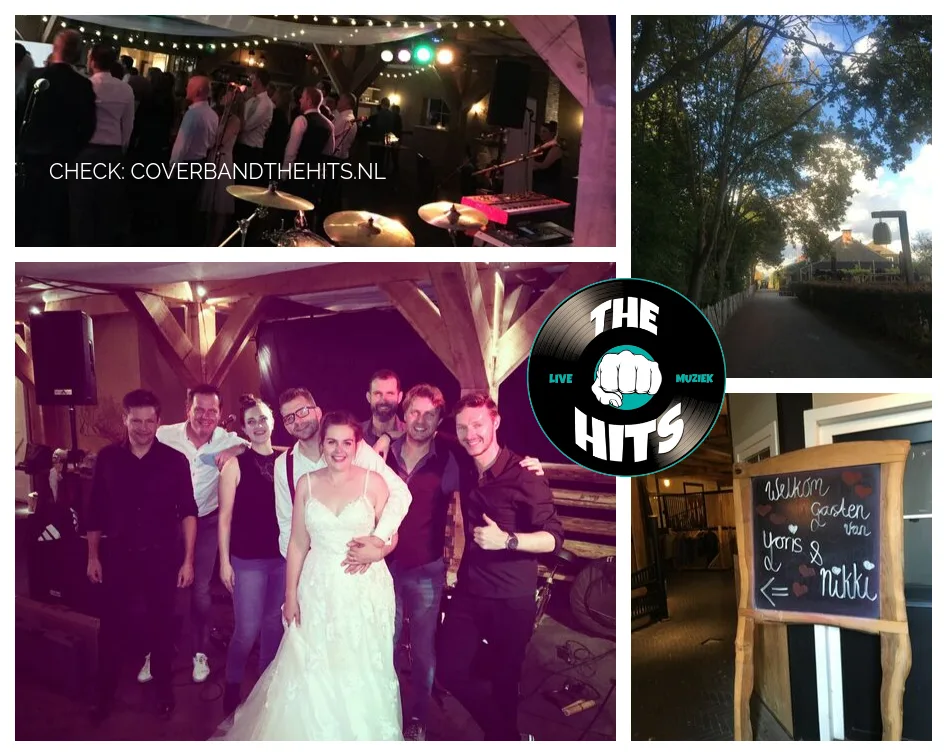 Coverband The Hits na bruiloft van Nikki & Joris - Noord-Holland
