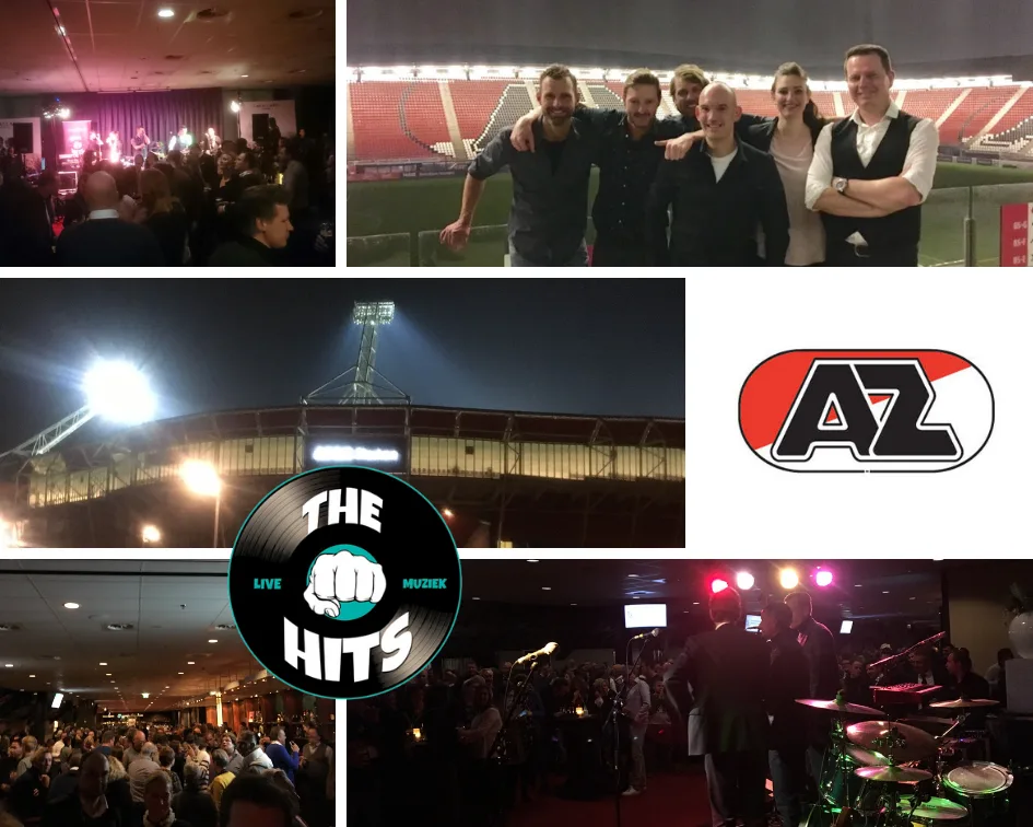 Zicht vanaf podium op feestzaal